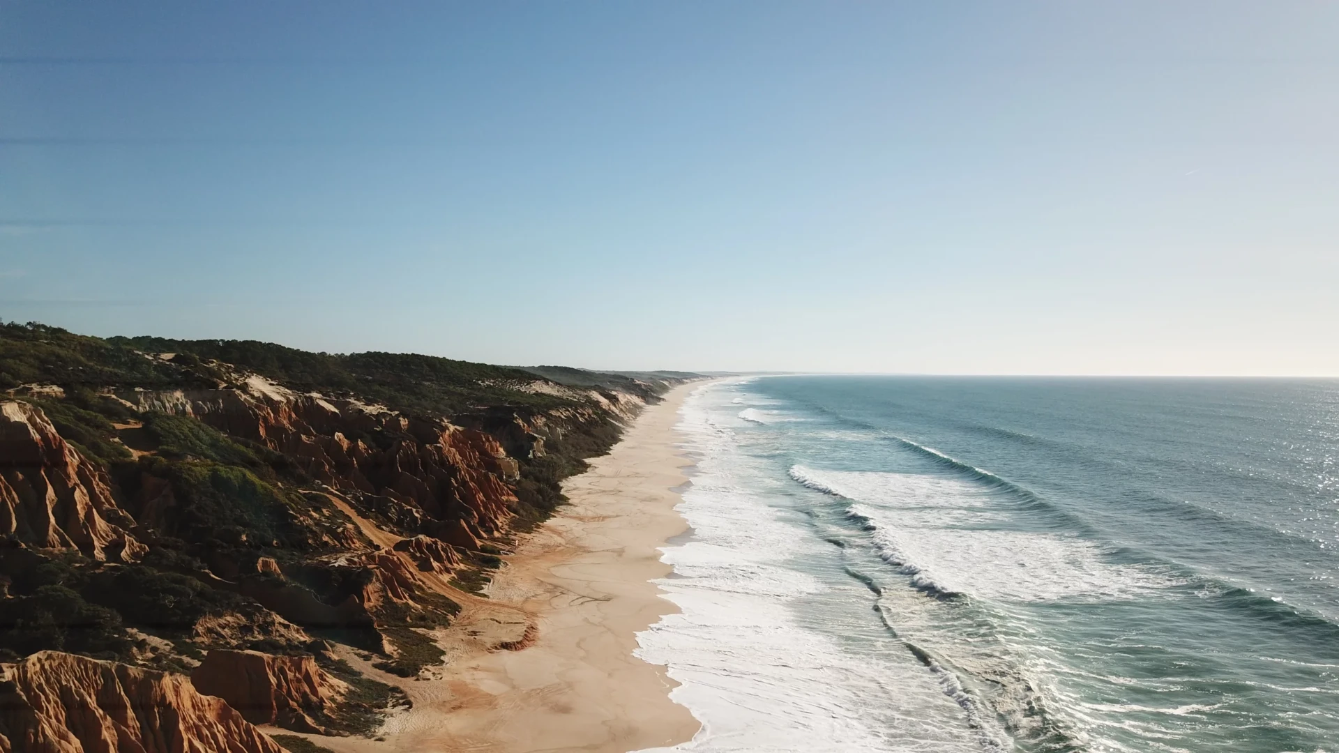 Atlantic coastline and cliffs, Portugal